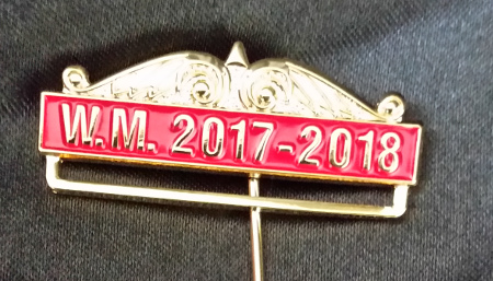 Breast Jewel Top Date Bar - WM 2017-2018 - Red Enamel - Click Image to Close